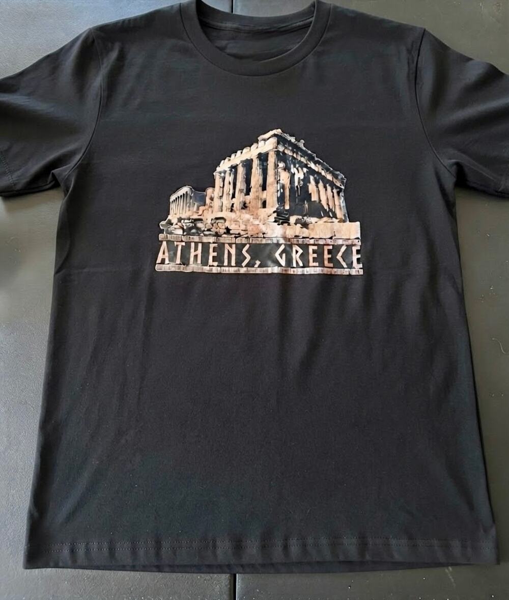 Discover History: Ancient Greece Inspired Graphic Tee S